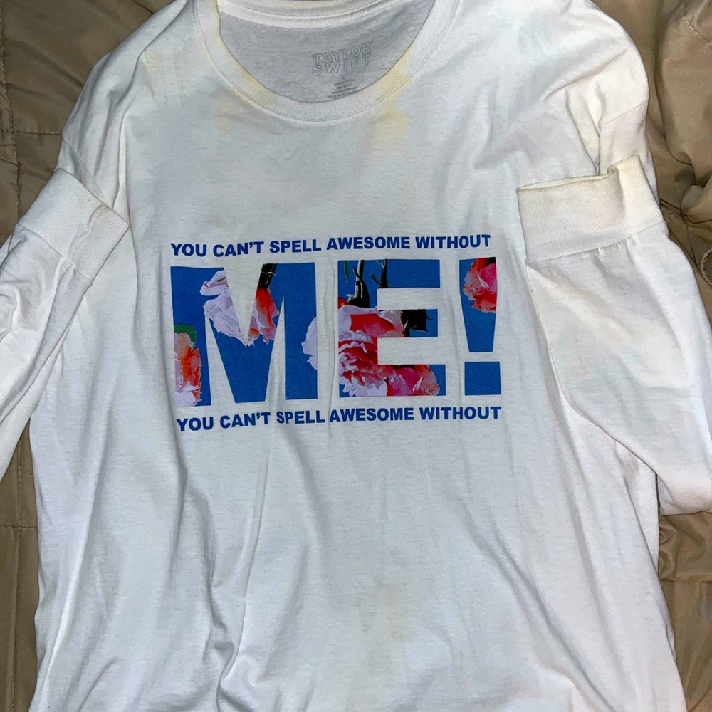 Taylor Swift ‘ME’ White Longsleeve Shirt